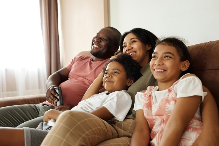 happy family enjoying a comfortable home in Johannesburg thanks to a professional plumber